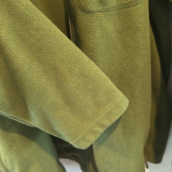 Gander Mountain Men’s Large Green Fleece Full Zip Jacket - Picture 9 of 10